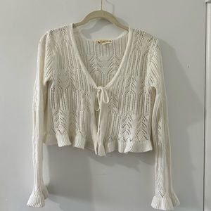 knitted cropped cardigan
